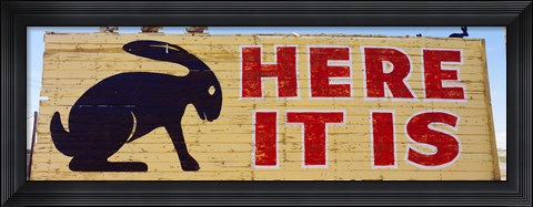 Framed Jack Rabbit Trading Post Sign Joseph City AZ Print