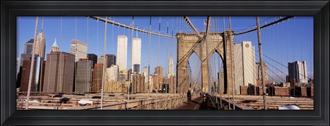 Framed Brooklyn Bridge Manhattan New York NY USA Print