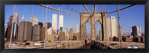 Framed Brooklyn Bridge Manhattan New York NY USA Print