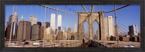 Framed Brooklyn Bridge Manhattan New York NY USA Print