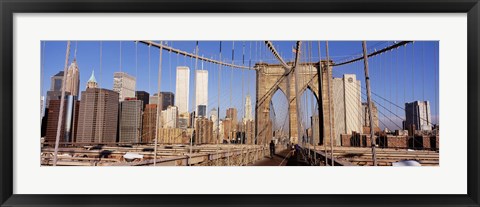 Framed Brooklyn Bridge Manhattan New York NY USA Print