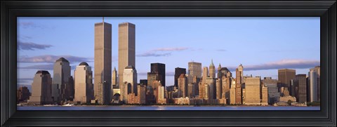 Framed Skyline with World Trade Center Print