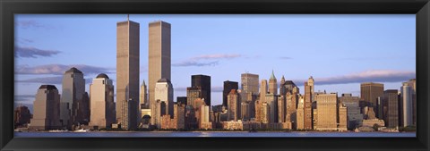 Framed Skyline with World Trade Center Print