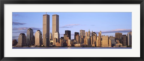 Framed Skyline with World Trade Center Print