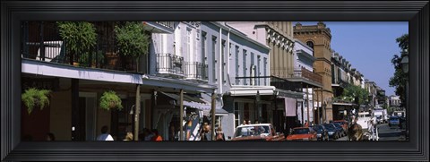 Framed Buildings in a city, French Quarter, New Orleans, Louisiana, USA Print