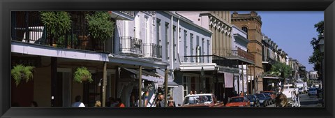 Framed Buildings in a city, French Quarter, New Orleans, Louisiana, USA Print