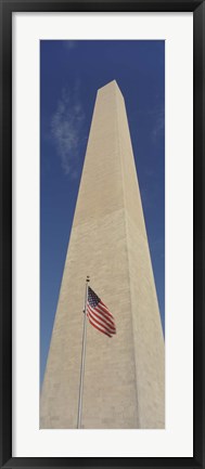 Framed Low Angle View Of The Washington Monument, Washington DC, District Of Columbia, USA Print