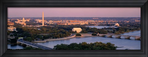 Framed Aerial, Washington DC, District Of Columbia, USA Print