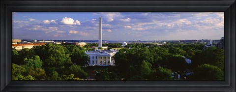 Framed Aerial View of White House, Washington DC Print