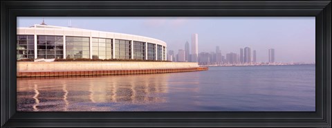 Framed Building Structure Near The Lake, Shedd Aquarium, Chicago, Illinois, USA Print