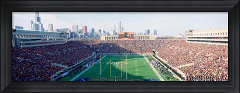 Framed High angle view of spectators in a stadium, Soldier Field (before 2003 renovations), Chicago, Illinois, USA Print