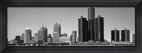 Framed Skyscrapers In The City, Detroit, Michigan, USA Print