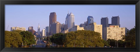 Framed Downtown Philadelphia, Pennsylvania, USA Print