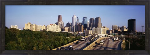 Framed Route 76 Skyline Philadelphia PA USA Print
