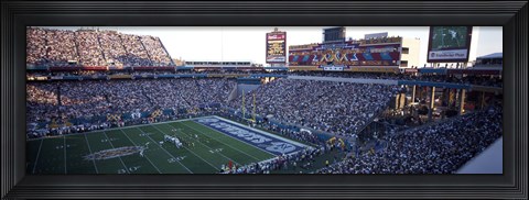 Framed High angle view of a football stadium, Sun Devil Stadium, Arizona State University, Tempe, Maricopa County, Arizona, USA Print