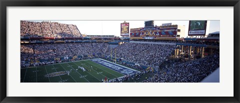 Framed High angle view of a football stadium, Sun Devil Stadium, Arizona State University, Tempe, Maricopa County, Arizona, USA Print