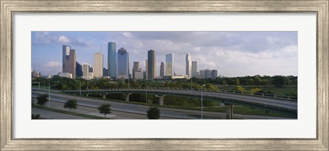 Framed Houston Skyline from a Distance, Texas, USA Print