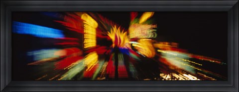 Framed Neon sign lit up at night, Las Vegas, Nevada, USA Print