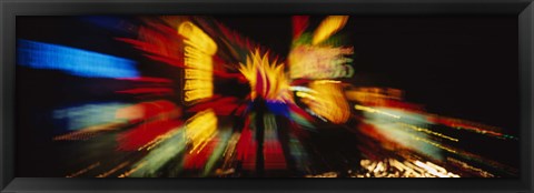 Framed Neon sign lit up at night, Las Vegas, Nevada, USA Print