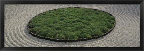 Framed High angle view of a Japanese garden, Portland, Oregon, USA Print