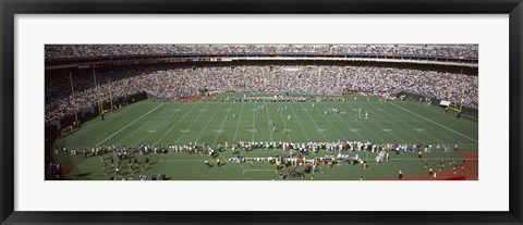 Framed Football Game at Veterans Stadium, Philadelphia, Pennsylvania Print