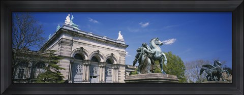 Framed Low angle view of a statue in front of a building, Memorial Hall, Philadelphia, Pennsylvania, USA Print