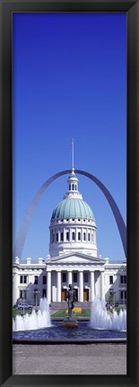 Framed Old Courthouse &amp; St Louis Arch St Louis MO USA Print