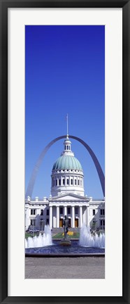 Framed Old Courthouse &amp; St Louis Arch St Louis MO USA Print