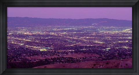 Framed Aerial Silicon Valley San Jose California USA Print