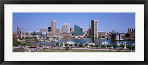 Framed Inner Harbor Skyline Baltimore MD USA Print