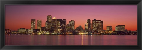 Framed Sunset Boston MA Print