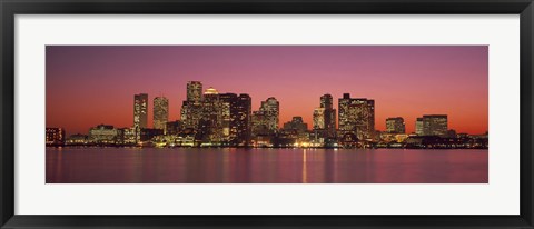 Framed Sunset Boston MA Print