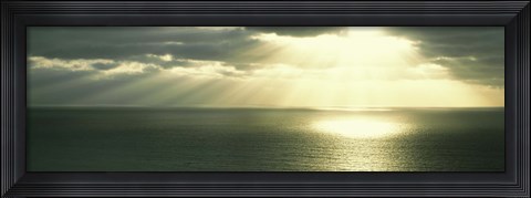 Framed Sunset Pacific Ocean San Diego CA USA Print