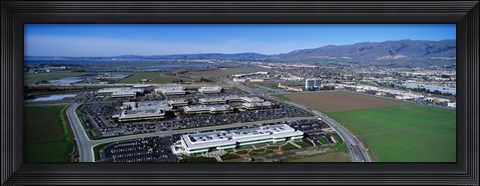 Framed Aerial View, Silicon Valley Business Campus, San Jose, California, USA Print