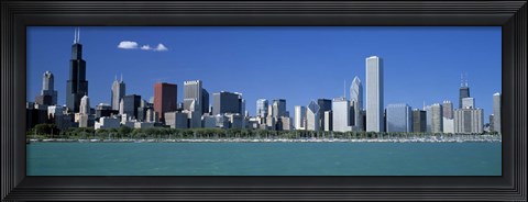 Framed Skyline Chicago IL USA Print