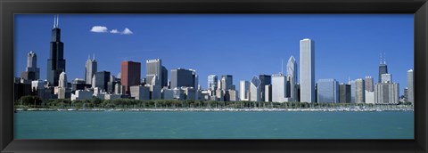 Framed Skyline Chicago IL USA Print