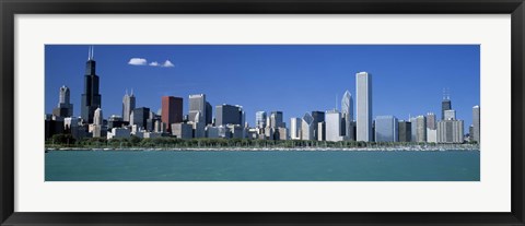 Framed Skyline Chicago IL USA Print