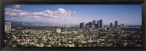 Framed High angle view of a cityscape, Century city, Los Angeles, California, USA Print