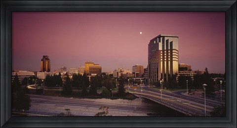 Framed Buildings in a city, Sacramento, California, USA Print