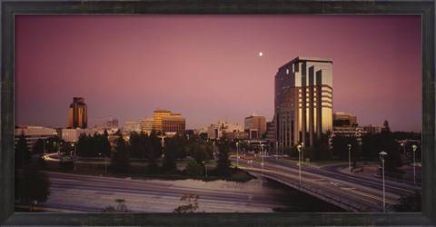 Framed Buildings in a city, Sacramento, California, USA Print