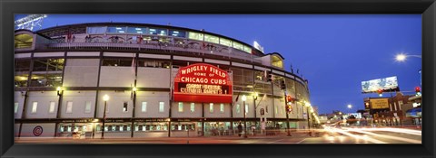 Framed USA, Illinois, Chicago, Cubs, baseball Print