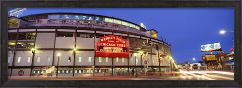 Framed USA, Illinois, Chicago, Cubs, baseball Print