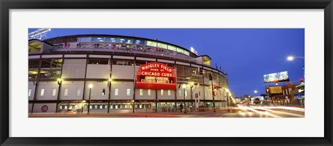 Framed USA, Illinois, Chicago, Cubs, baseball Print