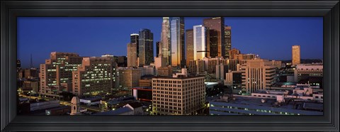 Framed Los Angeles, Night Sky Print
