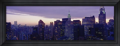 Framed Buildings In A City, Manhattan, NYC, New York City, New York State, USA Print
