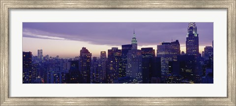 Framed Buildings In A City, Manhattan, NYC, New York City, New York State, USA Print