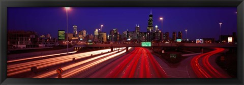 Framed Kennedy Expressway Chicago IL USA Print