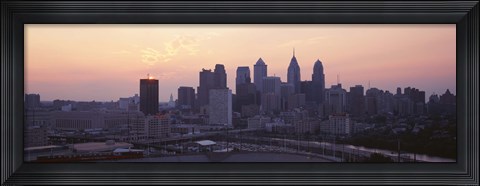 Framed Sunrise Philadelphia PA USA Print
