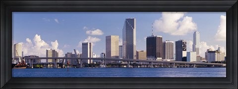 Framed Buildings at the waterfront, Miami, Florida, USA (close-up) Print