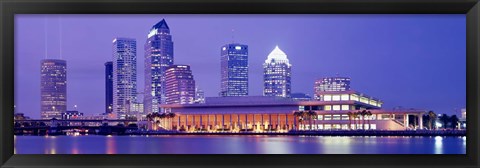 Framed Building at the waterfront, Tampa, Florida, USA Print
